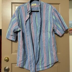 St. John's Bay Men's Multicolor Striped Shirt